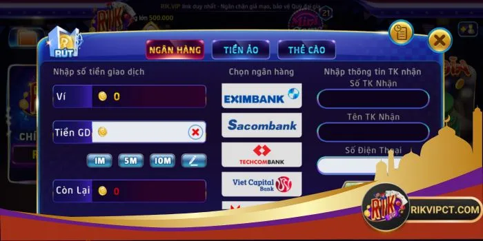 Rút tiền Rikvip bảo mật, hoàn tất chỉ sau 30s Rút tiền Rikvip bảo mật, hoàn tất chỉ sau 30s