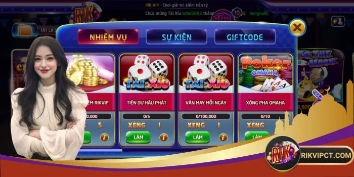 Hướng dẫn làm nhiệm vụ Rikvip chi tiết